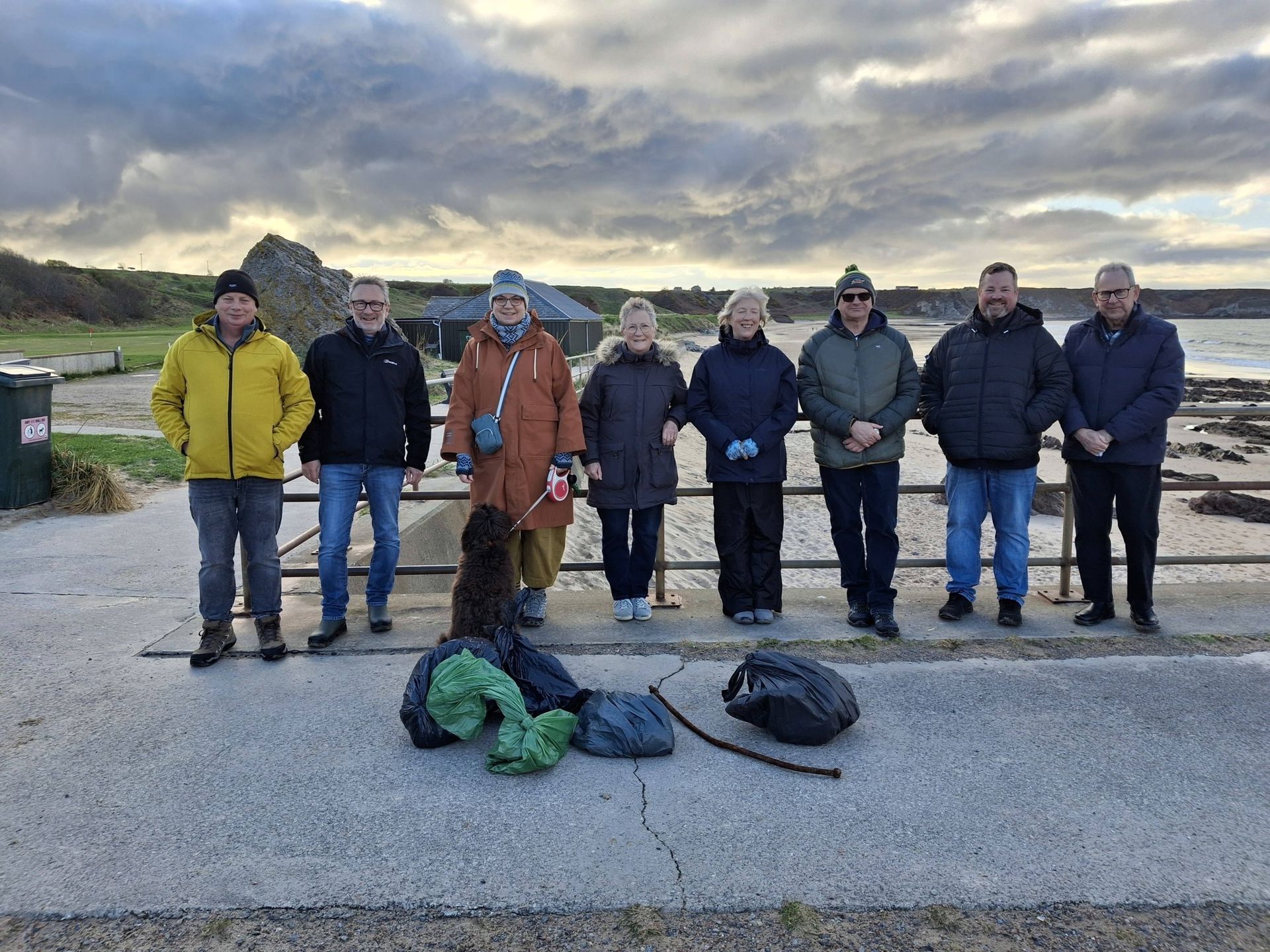 Cullen Beach Clean Volunteers April 2026